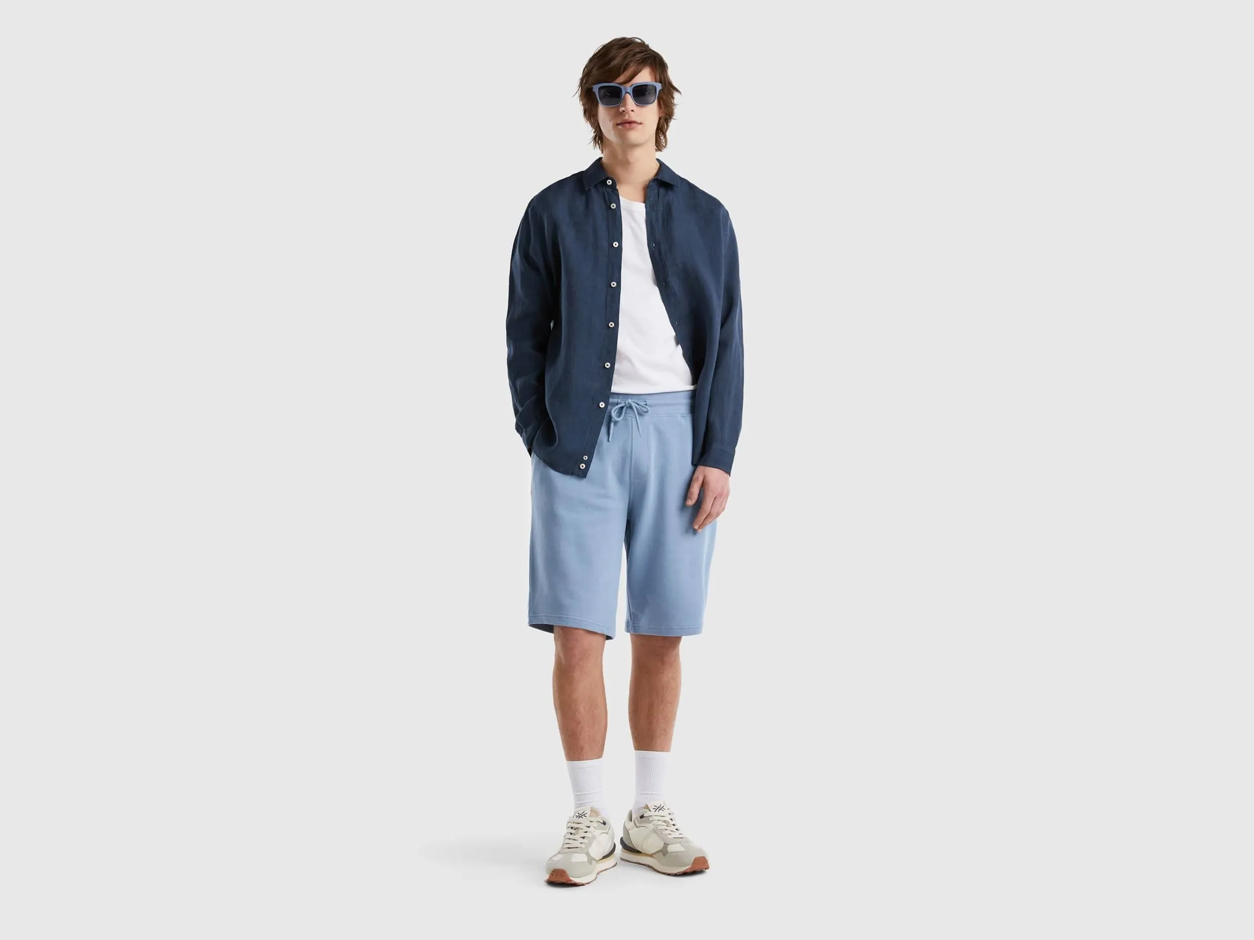 100% cotton sweat bermudas