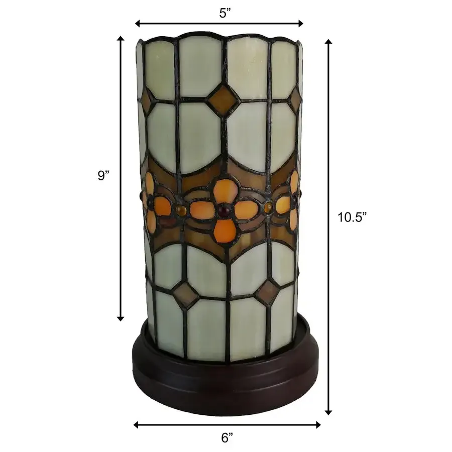 11" Tiffany Style Mosaic Tile Accent Table Lamp