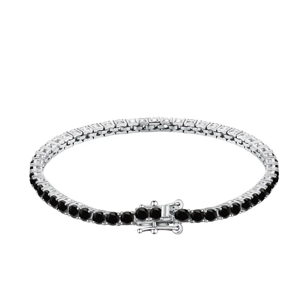 3mm Black Diamond Tennis Bracelet