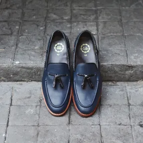 503 Tassel Loafer MattBlue x Wooden Soles