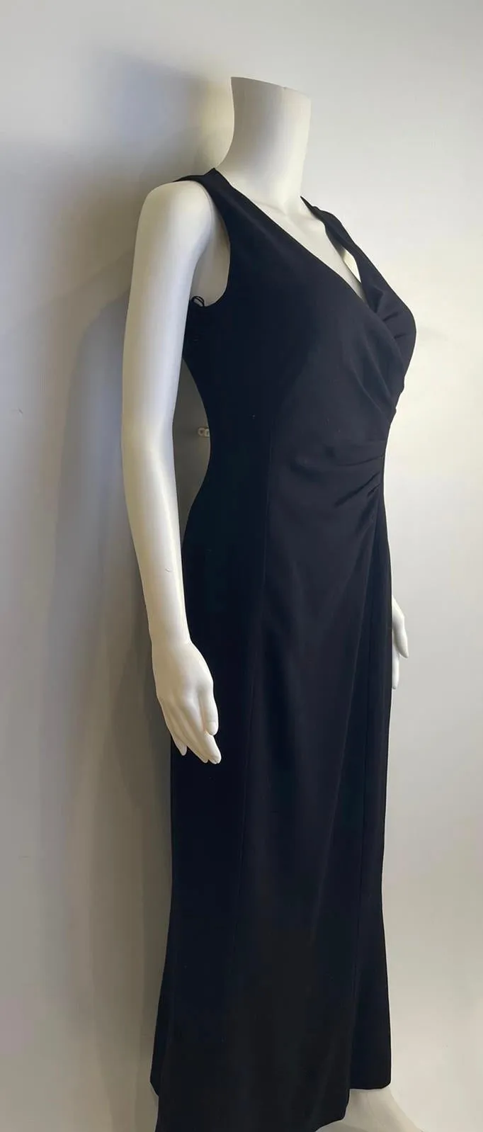 97P 1997 Vintage Chanel Sleeveless Black Maxi Dress FR 40 US 4/6