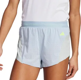 adidas Adizero Womens Split Running Shorts - Blue