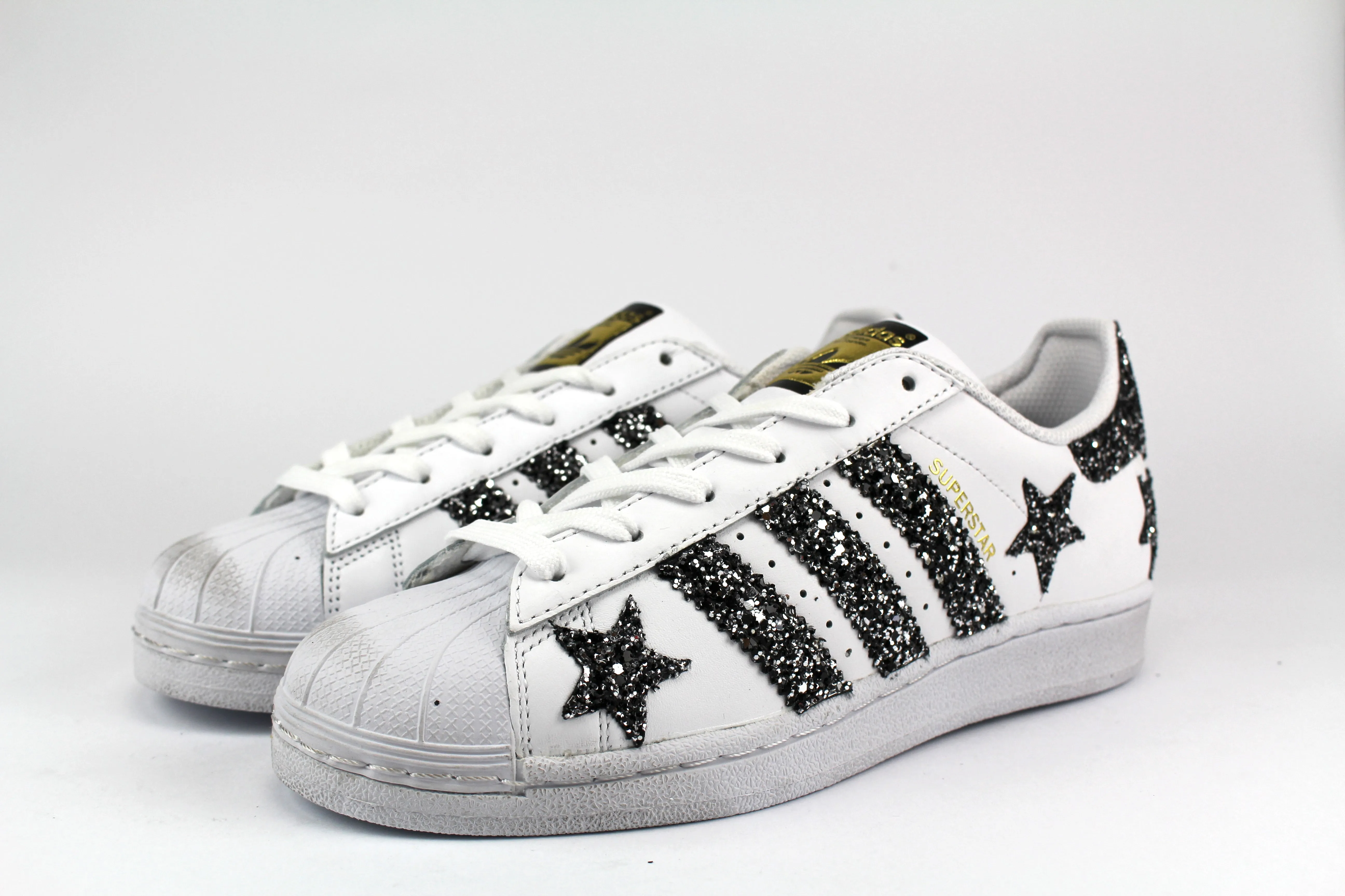 Adidas Superstar Stelle Glitter Black Silver