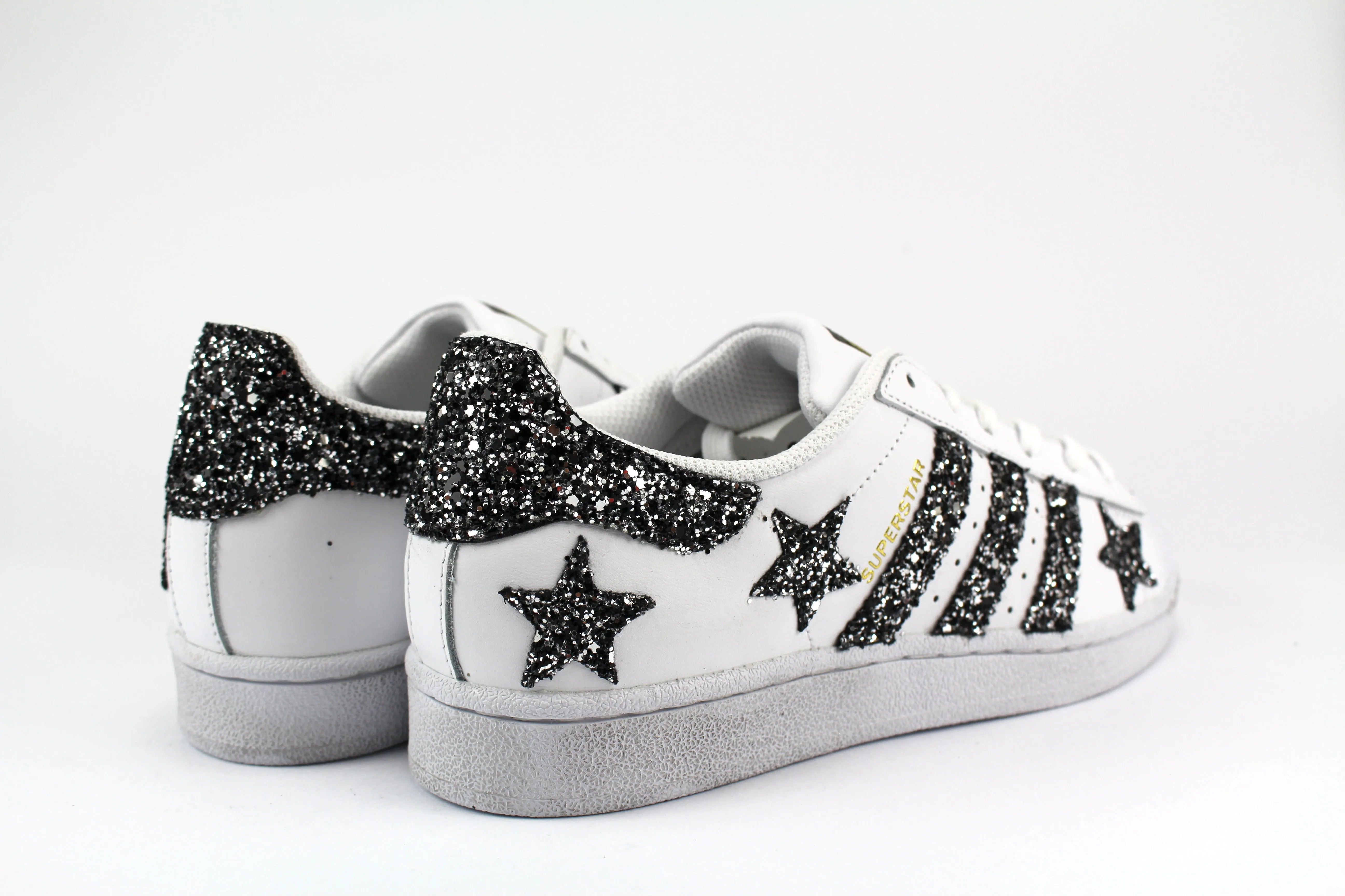 Adidas Superstar Stelle Glitter Black Silver