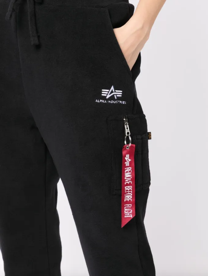 Alpha Industries drawstring-waist slim track pants