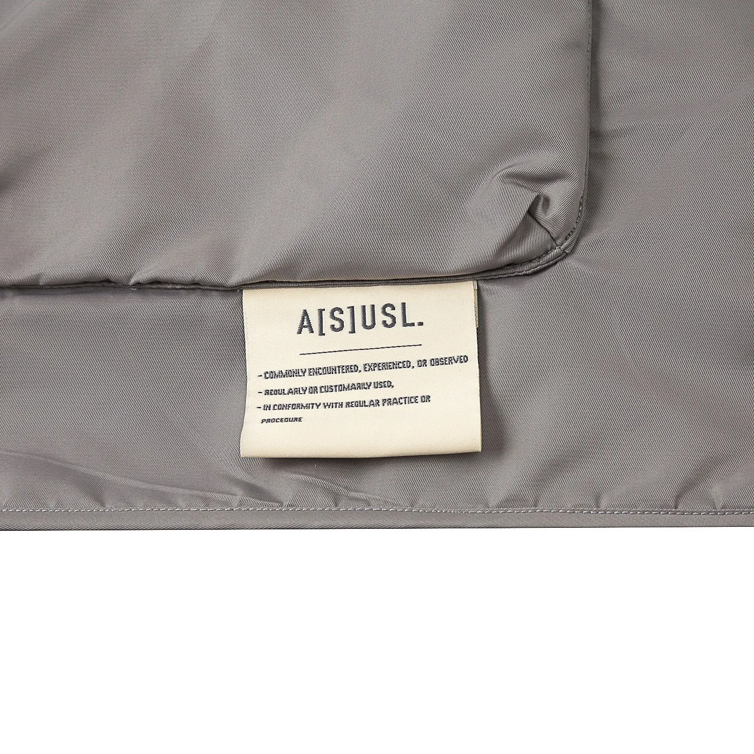 A[S]USL REVERSIBLE MILITARY VEST-SLIVER/BLACK