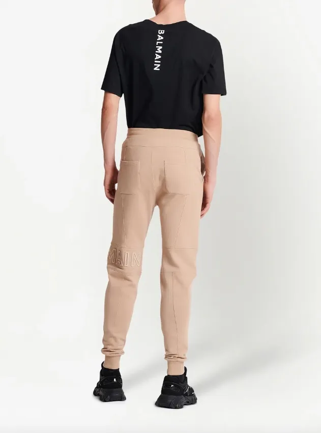 Balmain embossed logo jogging bottoms