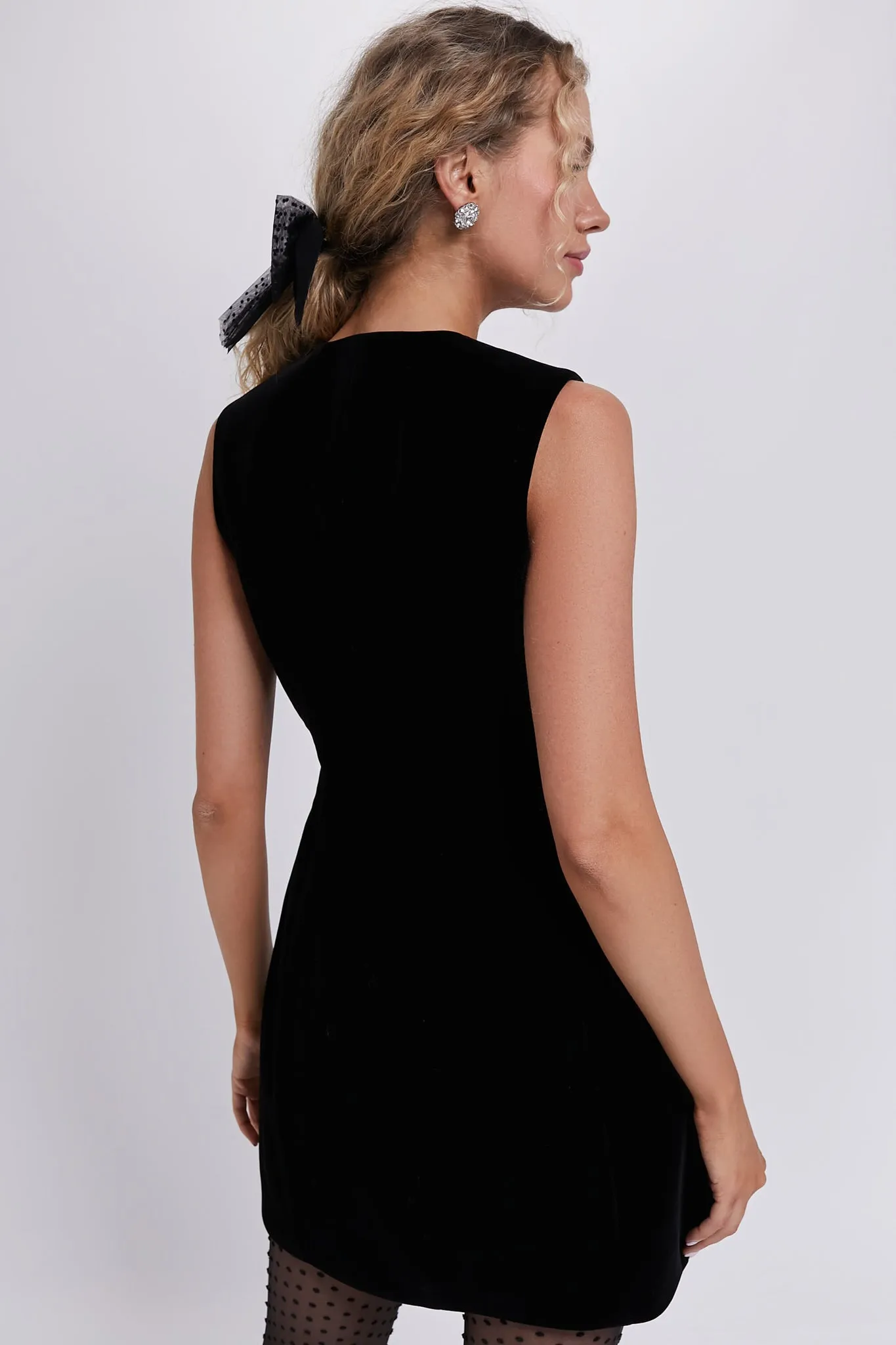 Black Velvet Cora Dress