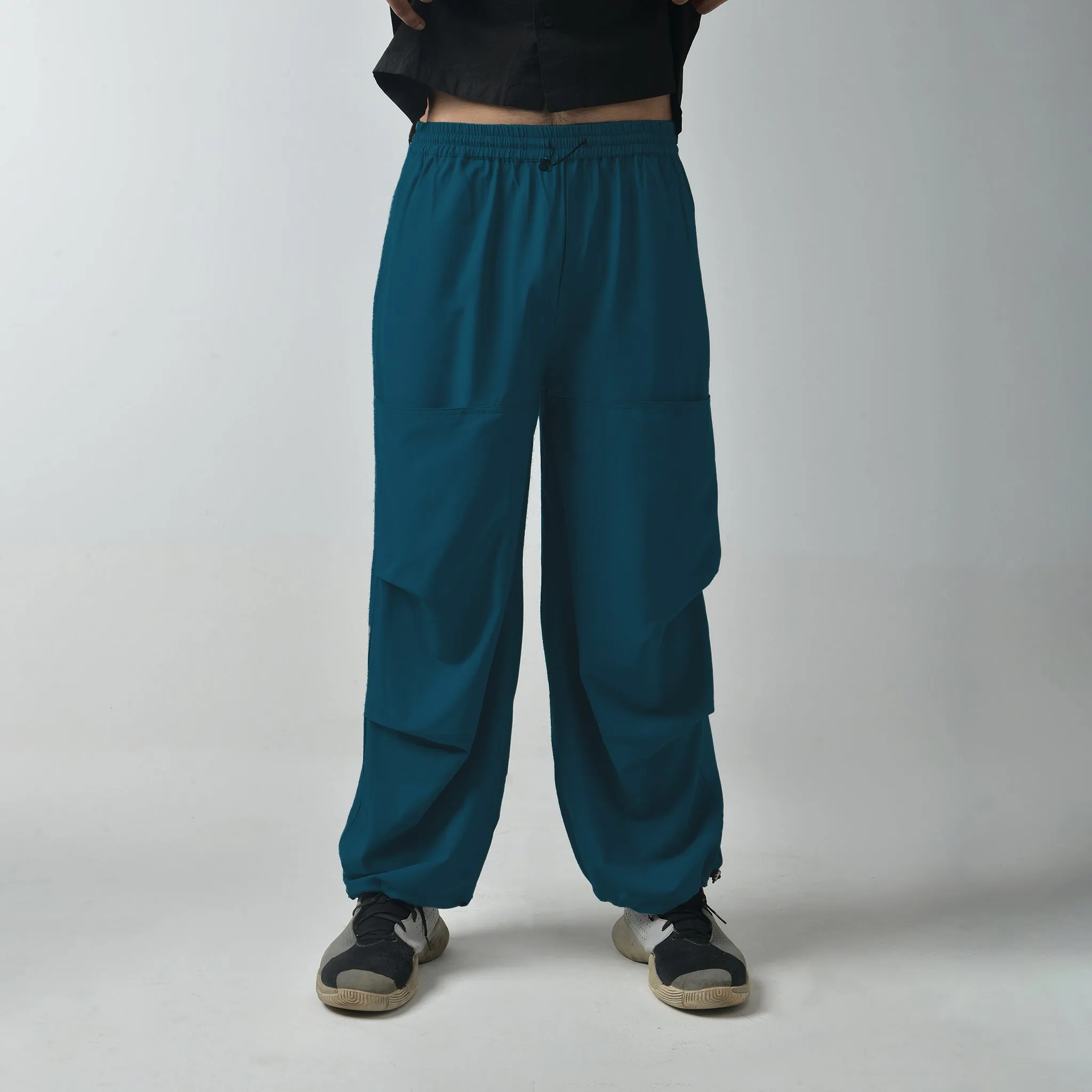 Blue Air Parachute Pants For Men