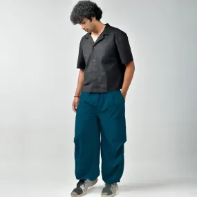 Blue Air Parachute Pants For Men