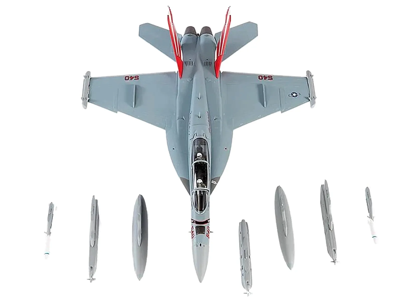 Boeing EA-18G Growler Aircraft VAQ-132 Scorpions United States Navy 1/72 Diecast Model by JC Wings