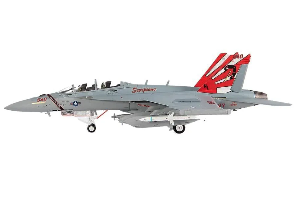 Boeing EA-18G Growler Aircraft VAQ-132 Scorpions United States Navy 1/72 Diecast Model by JC Wings