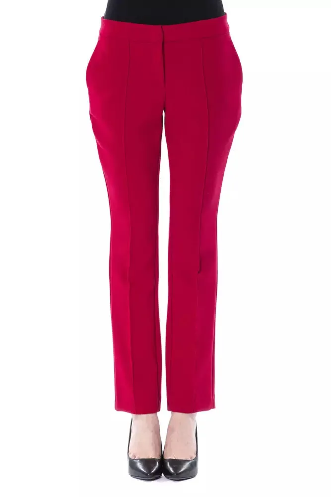 BYBLOS Fuchsia Polyester Women Women's Pant