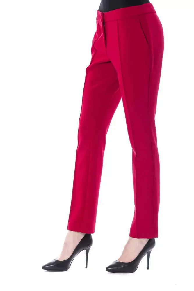 BYBLOS Fuchsia Polyester Women Women's Pant