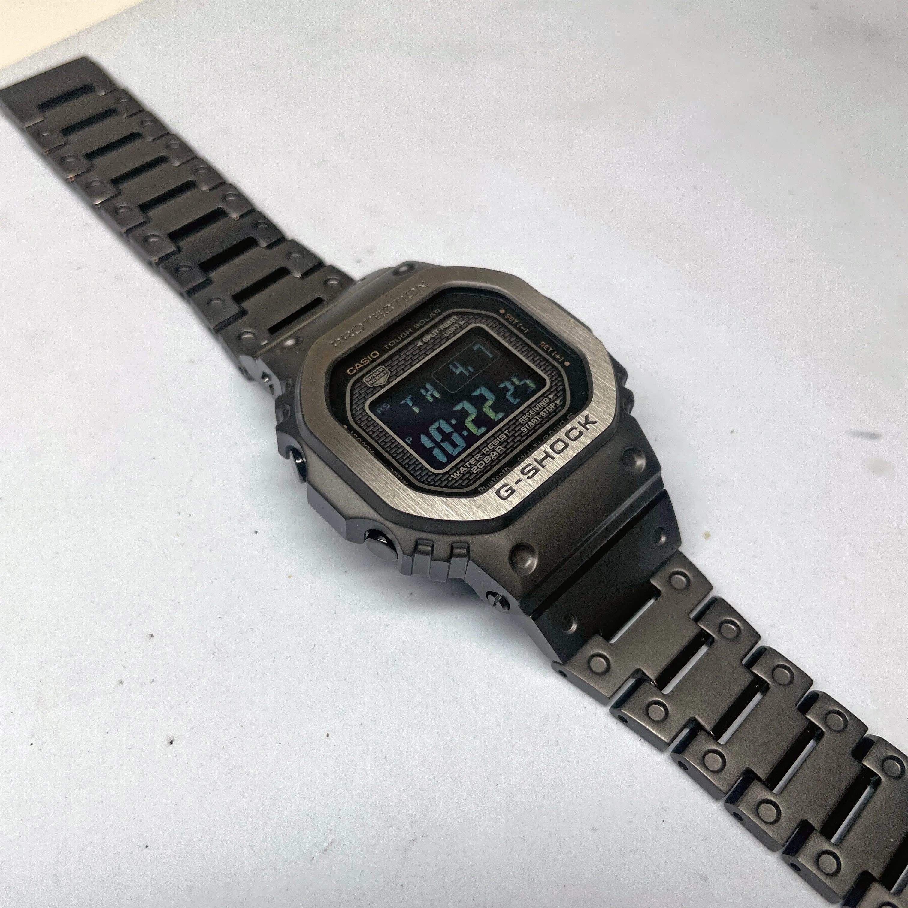 CASIO G-SHOCK Full Metal Square Black 5000 GMWB5000MB-1 Watch Steel