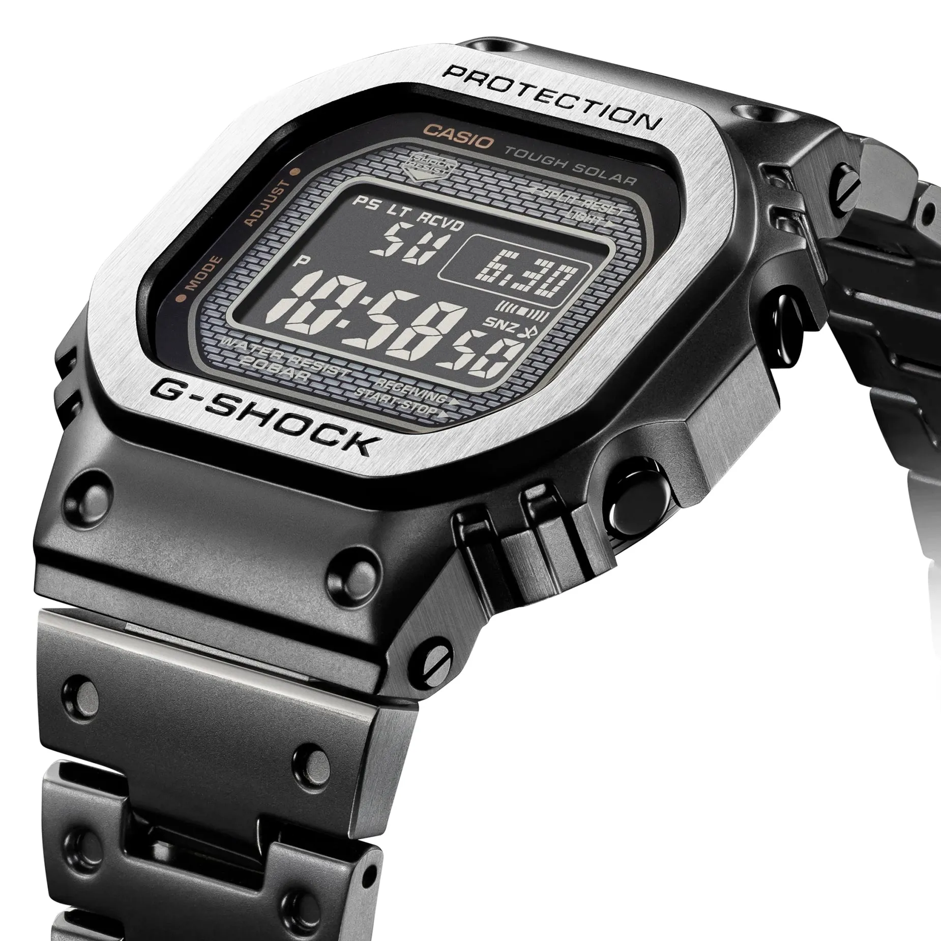 CASIO G-SHOCK Full Metal Square Black 5000 GMWB5000MB-1 Watch Steel