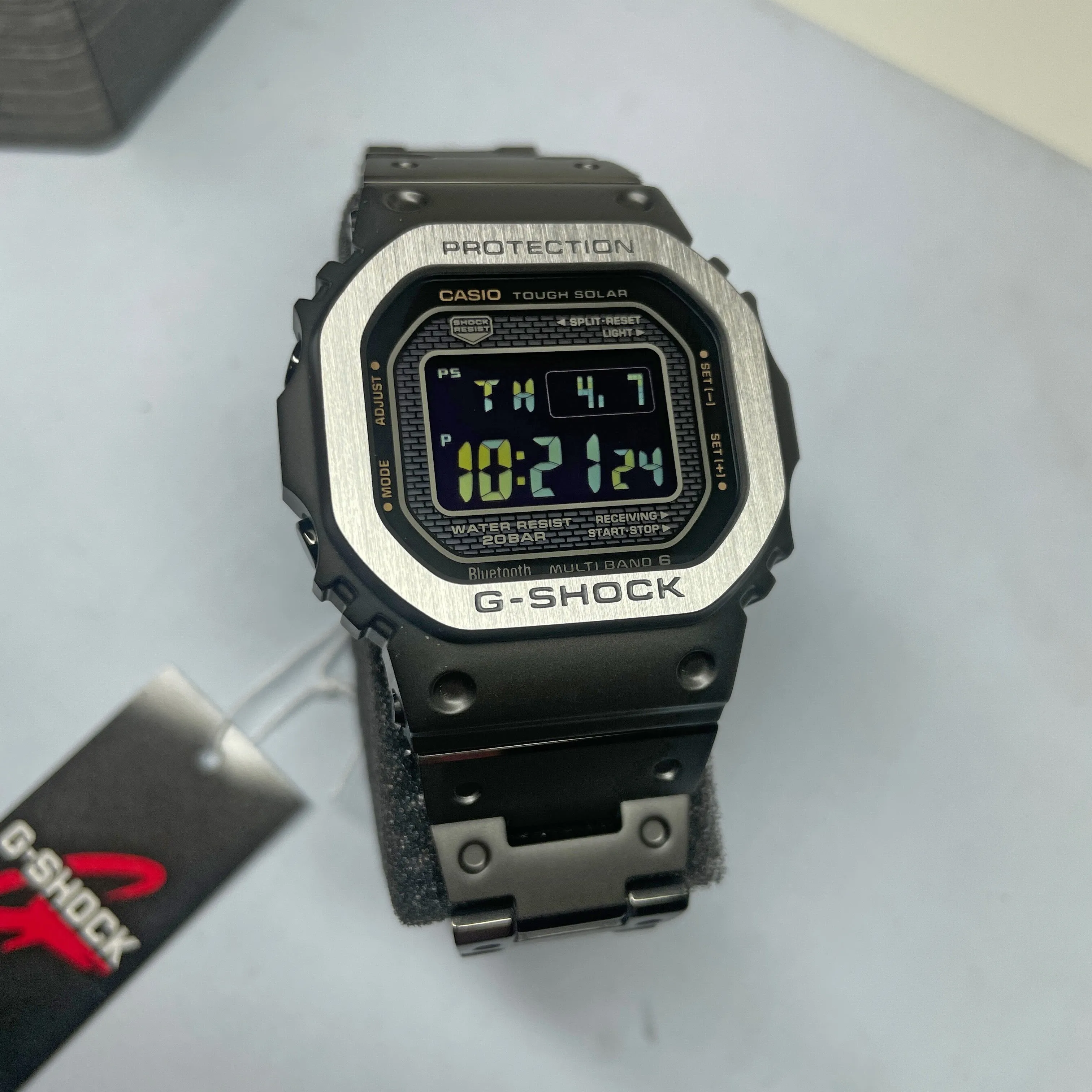 CASIO G-SHOCK Full Metal Square Black 5000 GMWB5000MB-1 Watch Steel