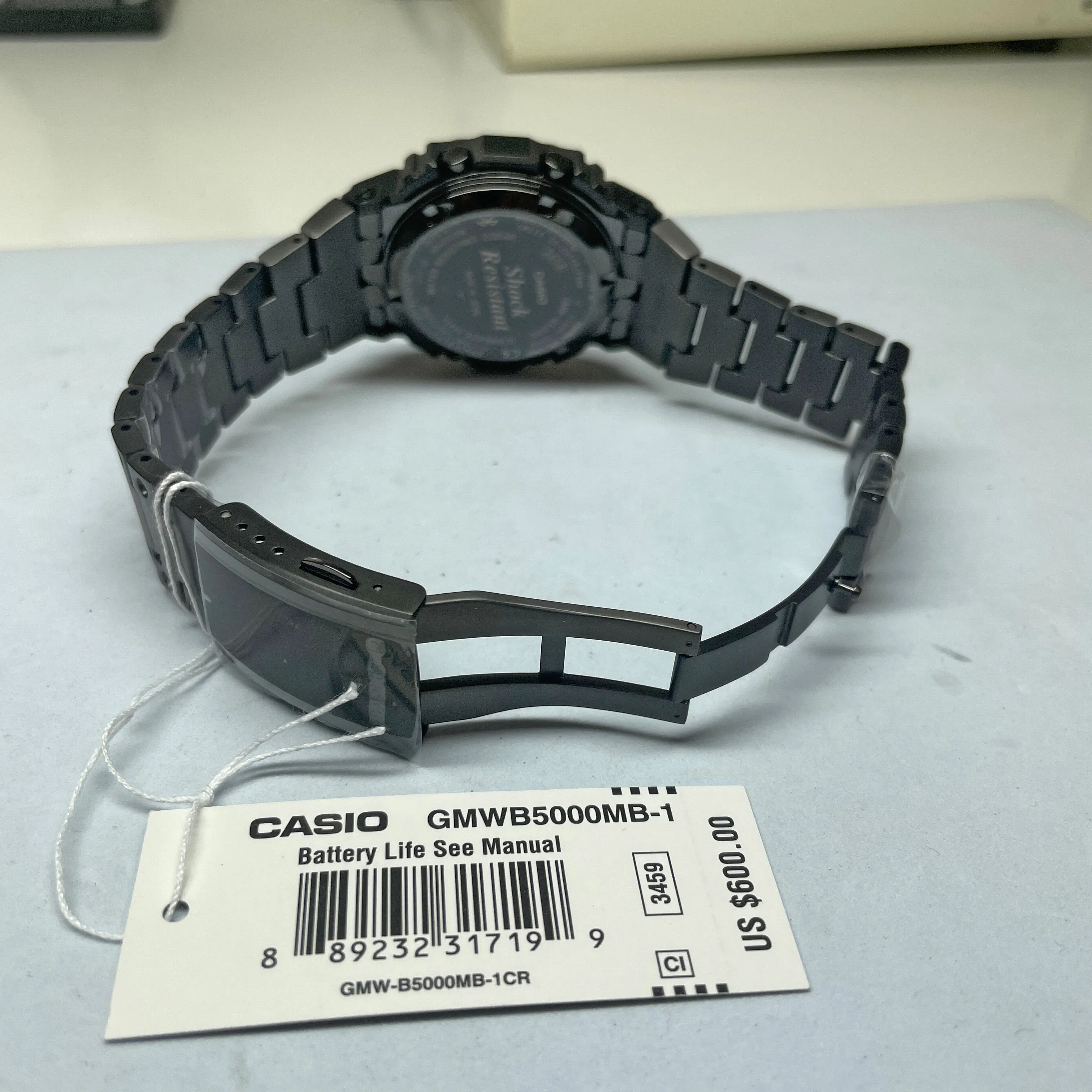 CASIO G-SHOCK Full Metal Square Black 5000 GMWB5000MB-1 Watch Steel