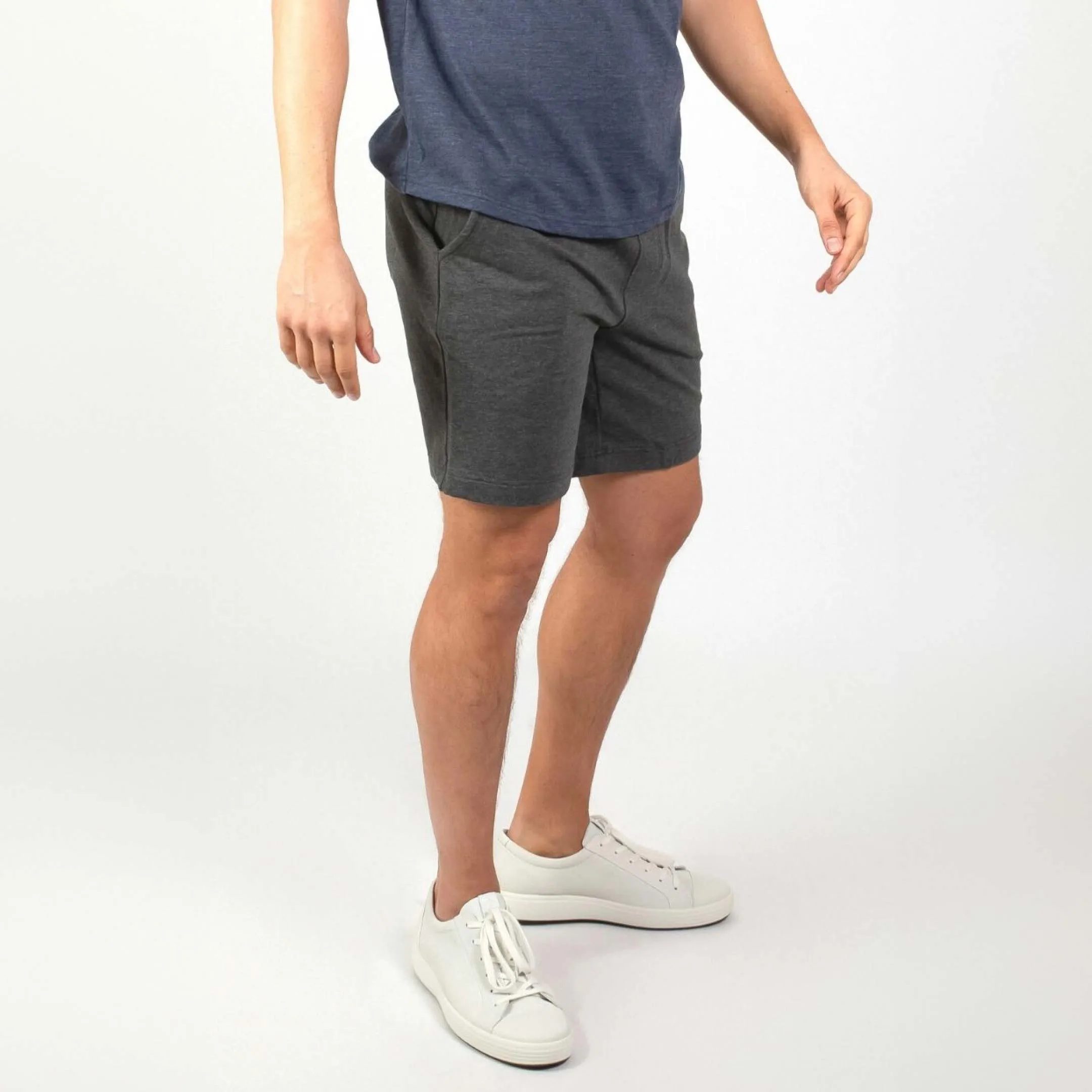 Charcoal French Terry Short