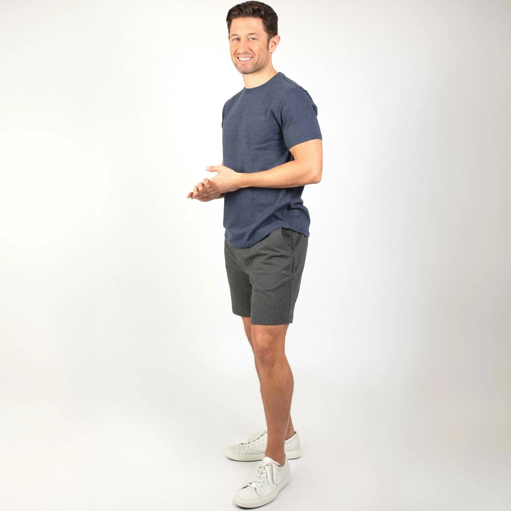 Charcoal French Terry Short