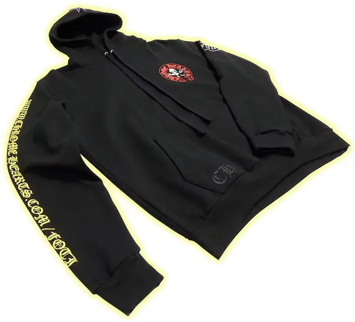 Chrome Hearts Foti Printed Big Logo Black Hoodie