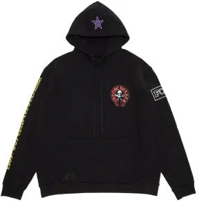 Chrome Hearts Foti Printed Big Logo Black Hoodie