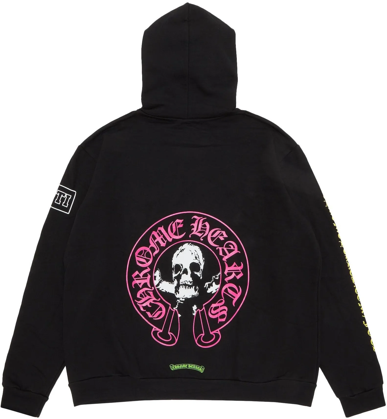 Chrome Hearts Foti Printed Big Logo Black Hoodie