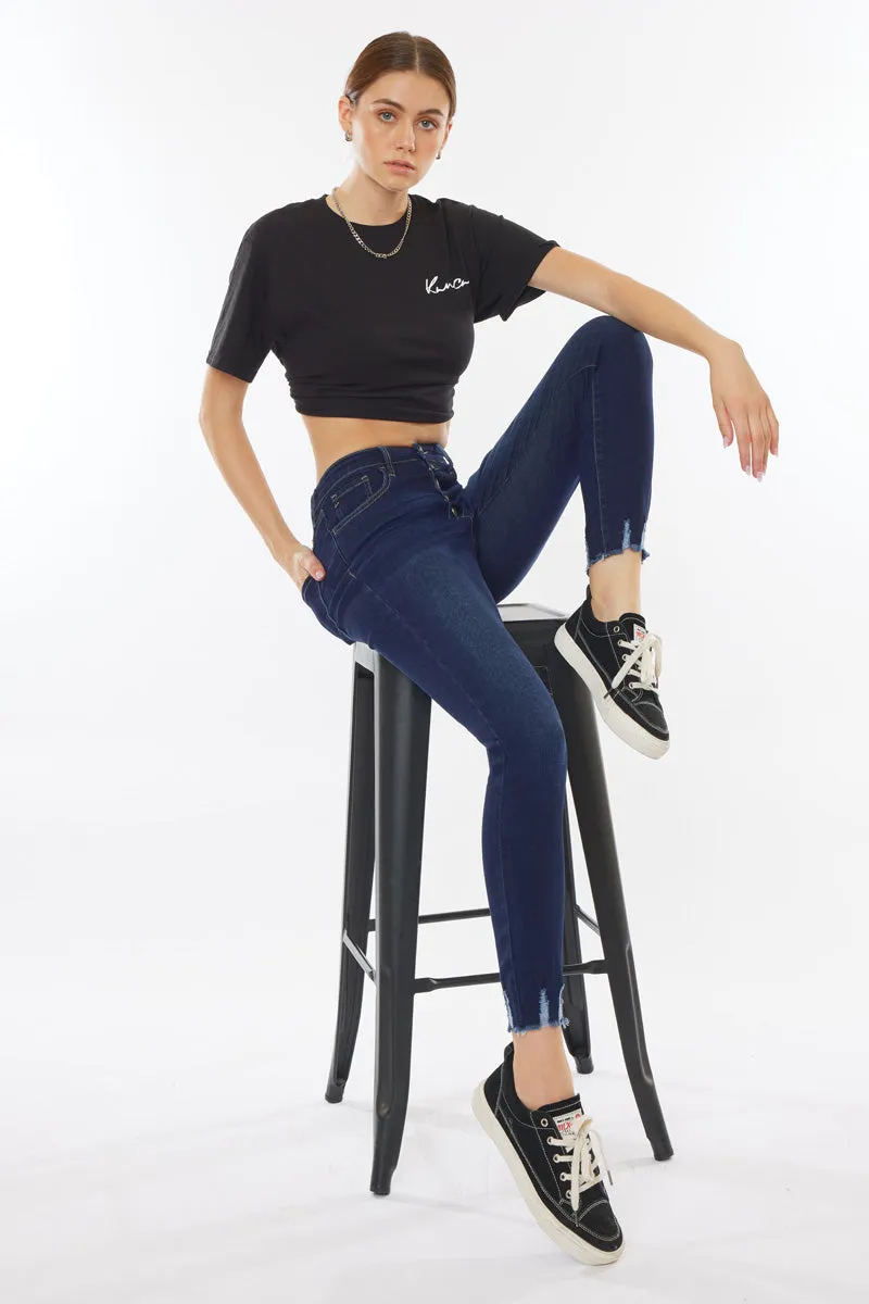 Clove High Rise Ankle Skinny Jeans