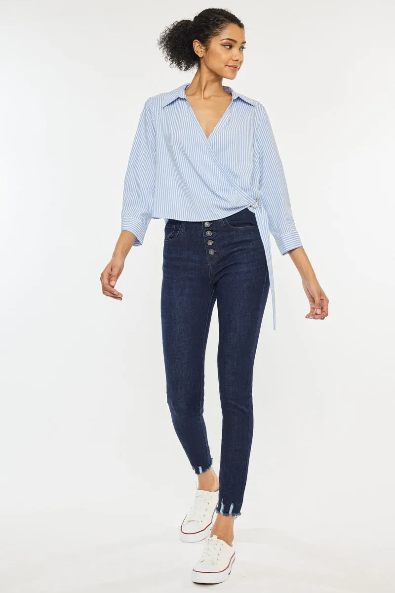 Clove High Rise Ankle Skinny Jeans