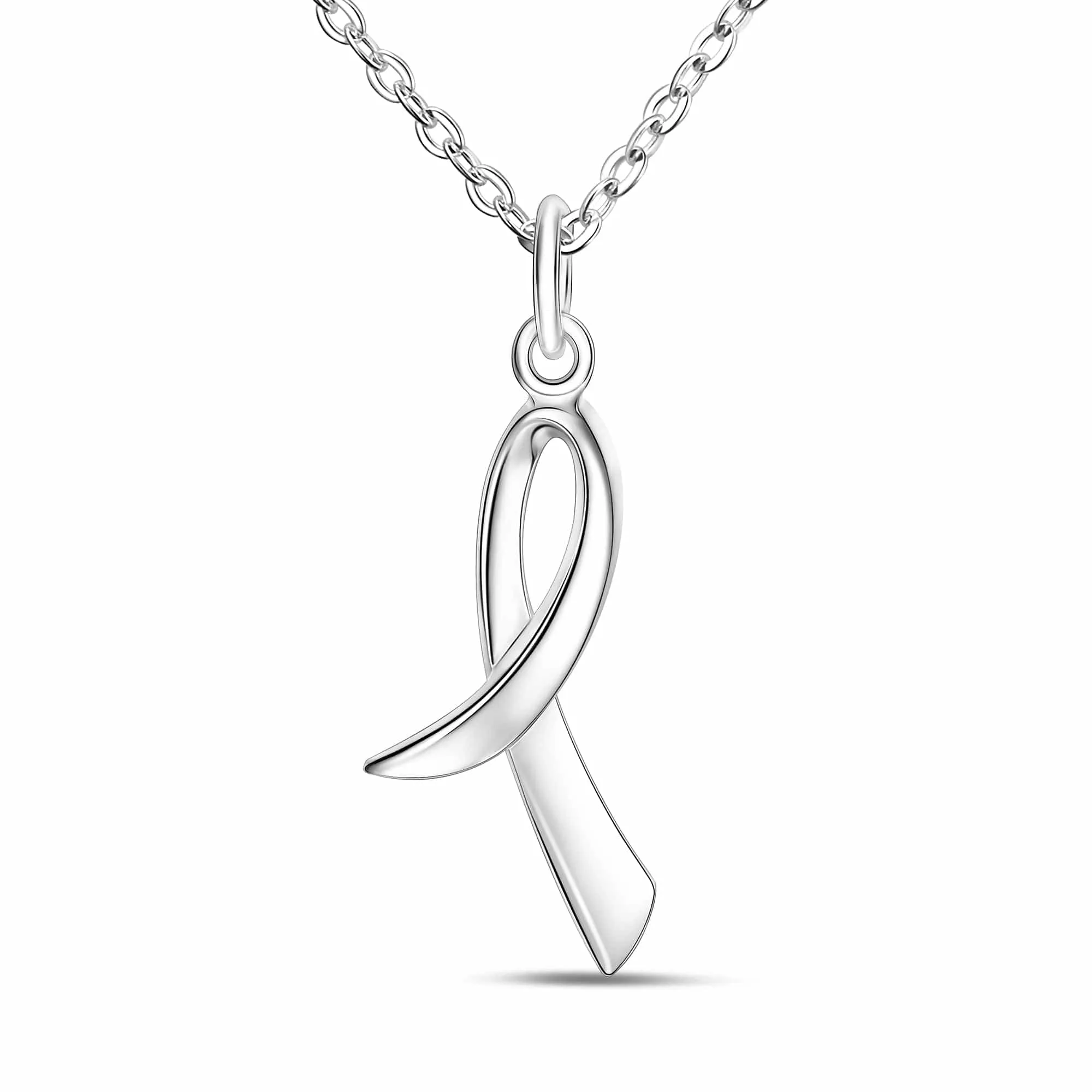 Cursive Letter Necklace Sterling Silver, 18-20