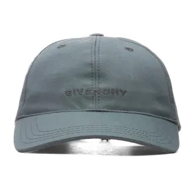 Curved Cap With Embroided Logo - Dark Blue