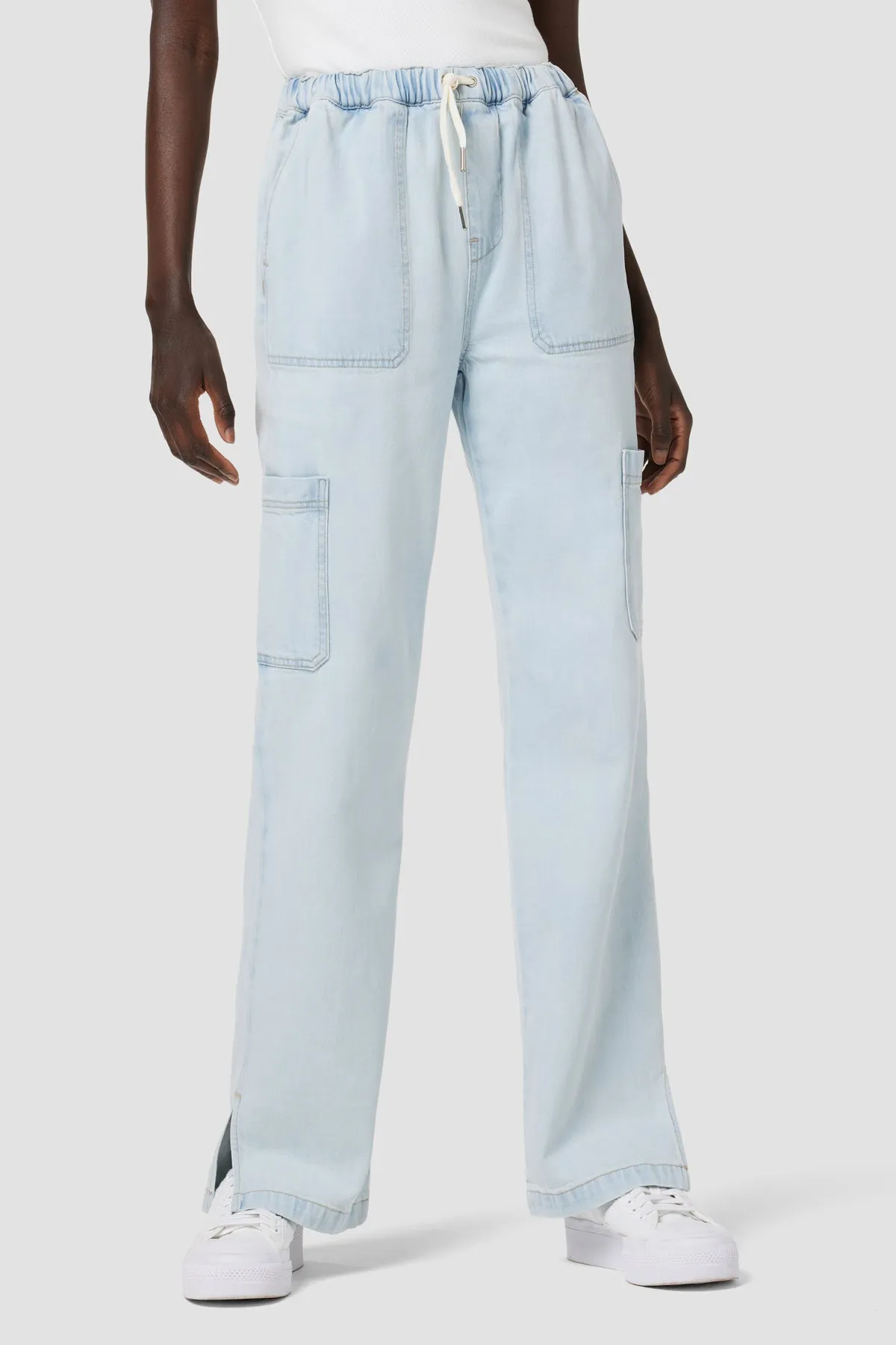 Drawstring Cargo Straight Pant