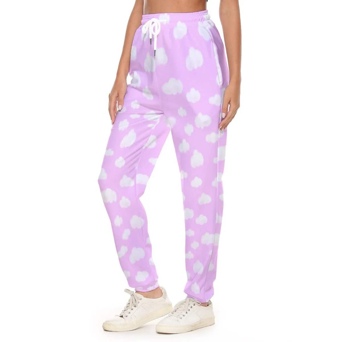 Dreamy Clouds Women's Sweatpants (Taffy Pink)