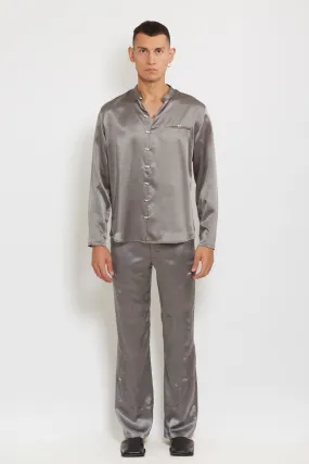 Gacho: Silver Silk Shirt