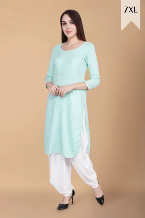 Green Rayon Kurta