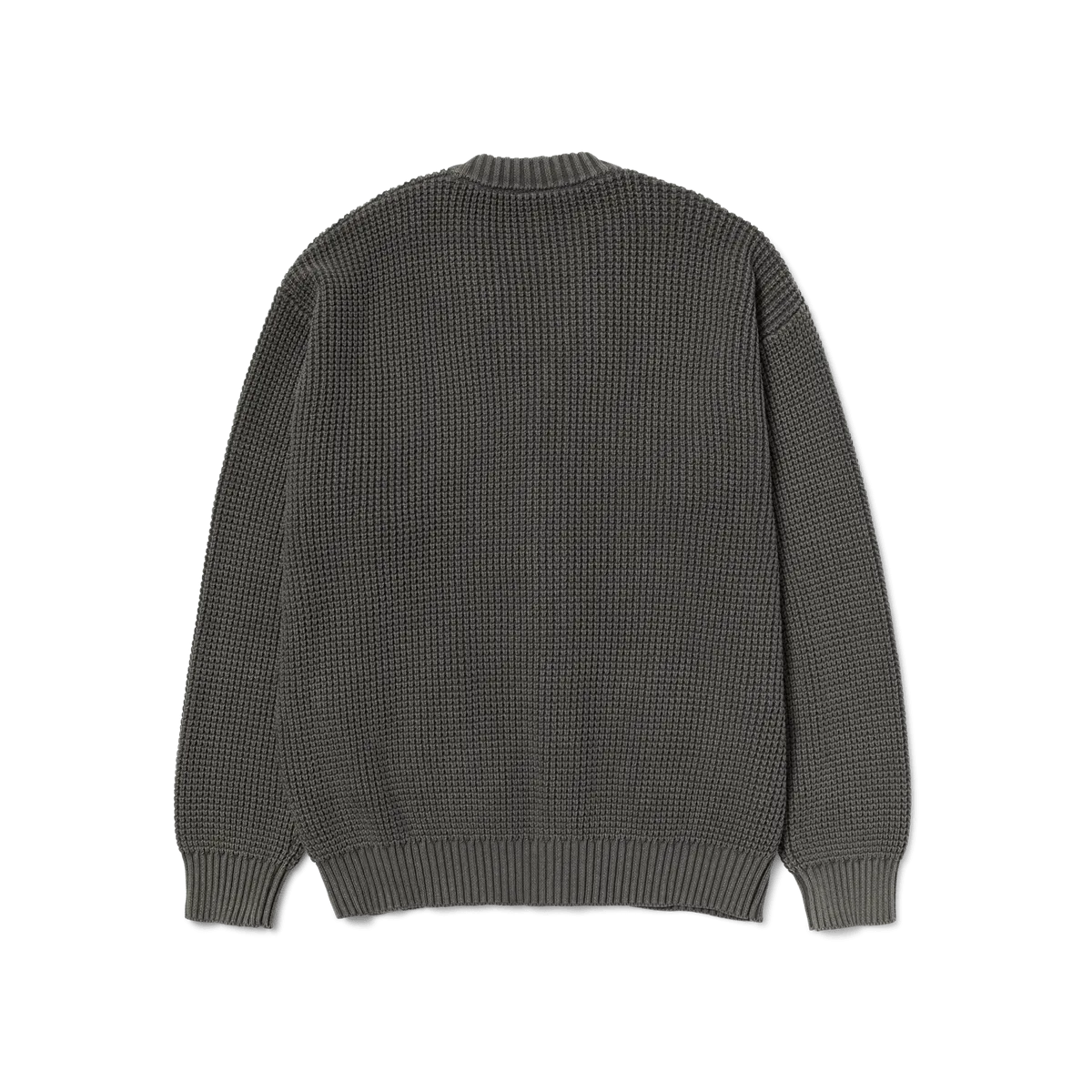 HUF COOLIDGE WAFFLE CARDIGAN-BLACK