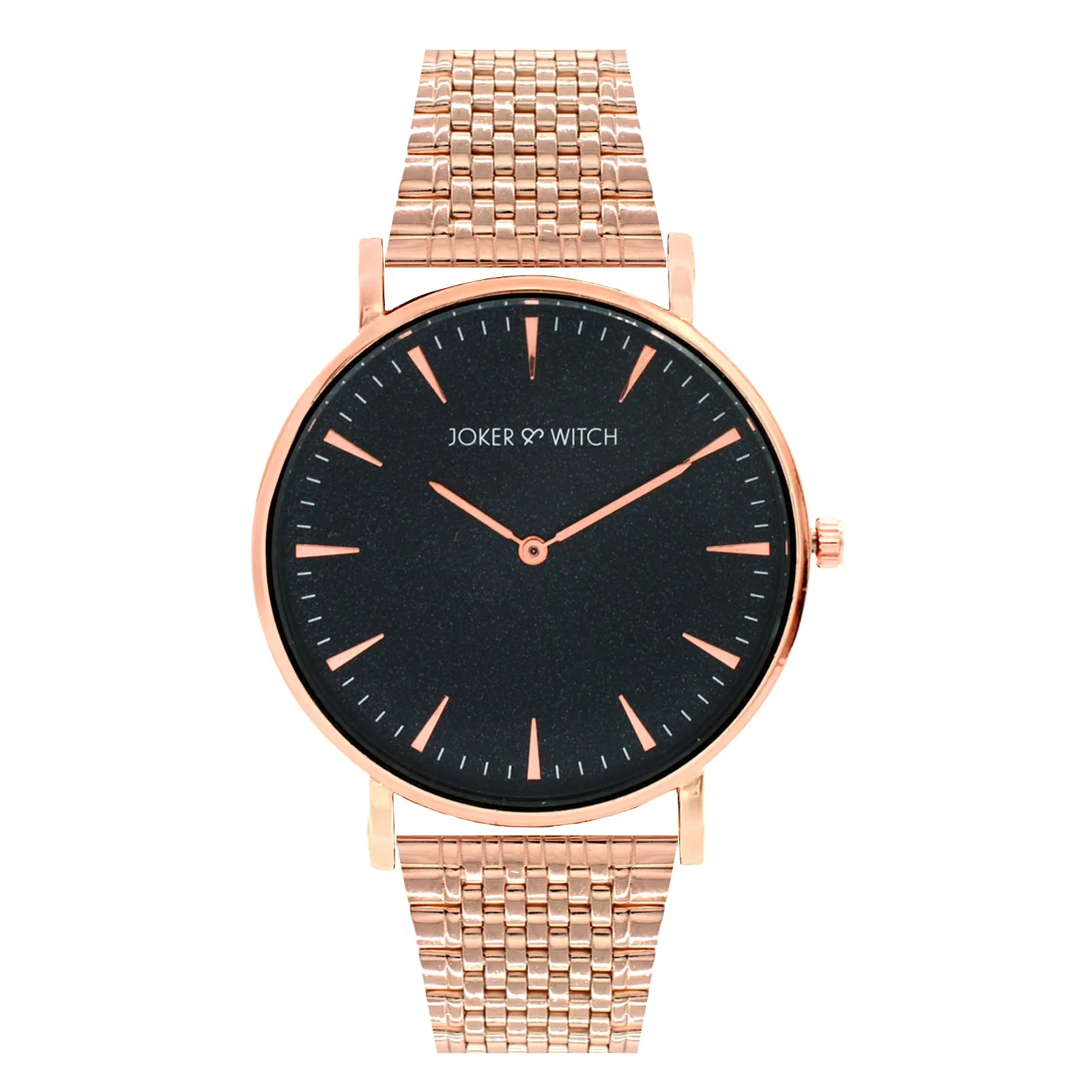 Iridescent Rosegold Watch Bracelet Stack