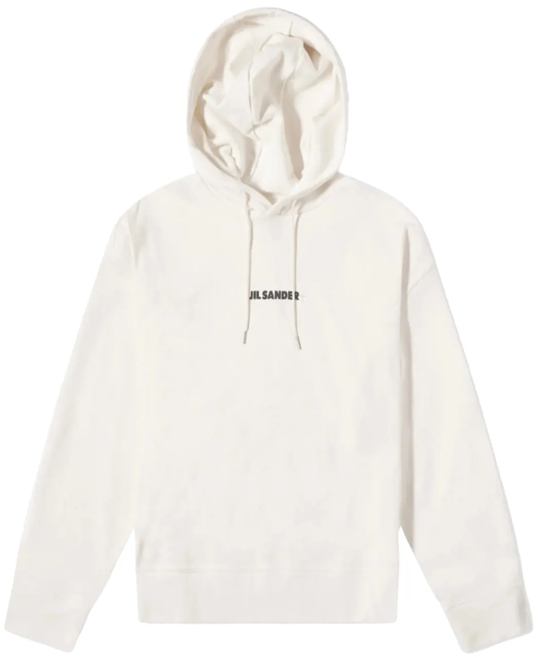 Jil Sander Plus Logo Popover Hoodie White