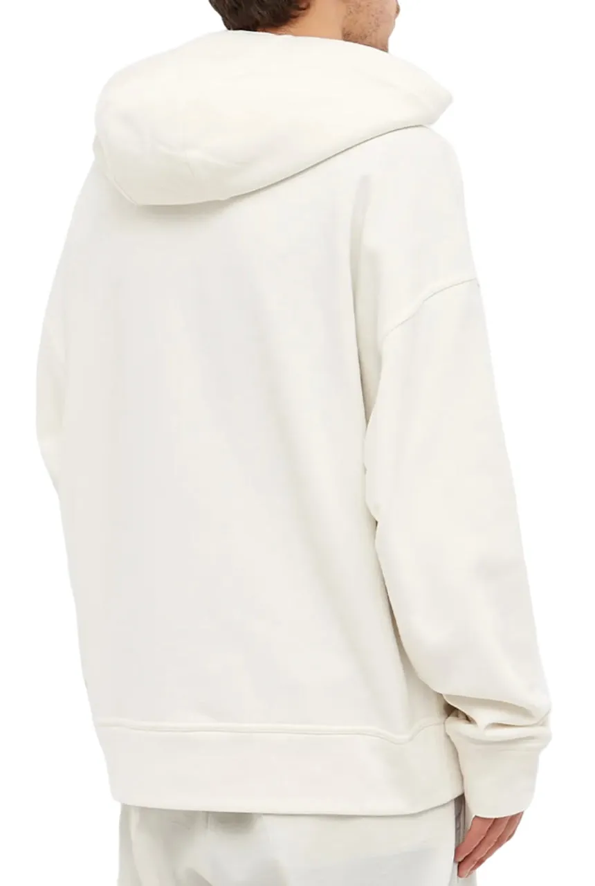 Jil Sander Plus Logo Popover Hoodie White