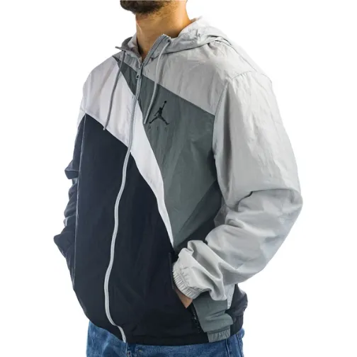 Jordan Air Jumpman Wave Windbreaker Jacket CK6866 077 gray black