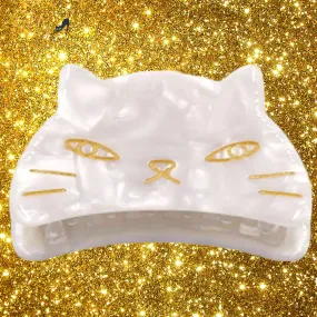 Kitty Face Hair Claw - Large (High Quality Acetate)