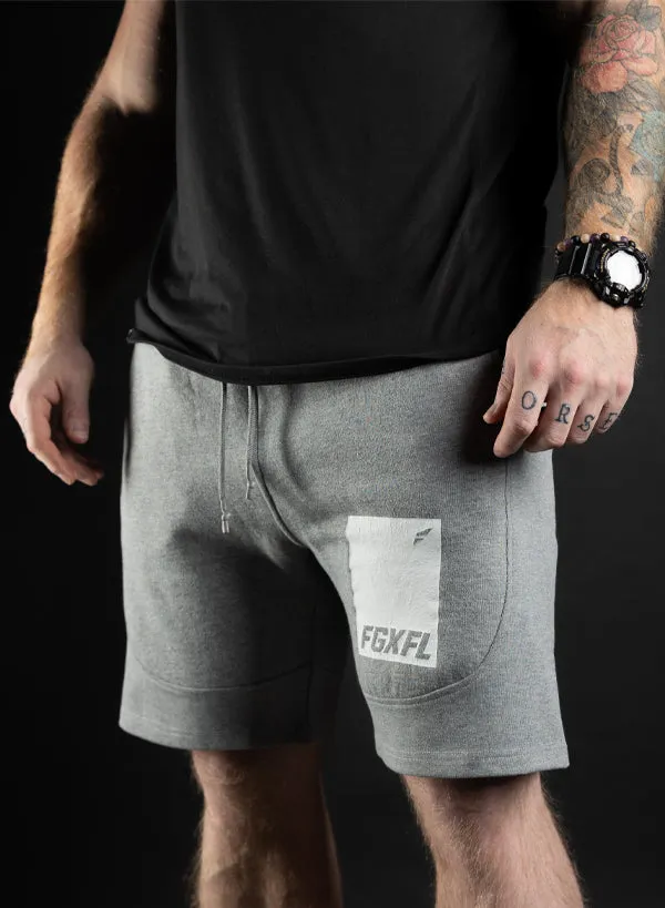 KNOCKOUT SWEATSHORTS - GREY