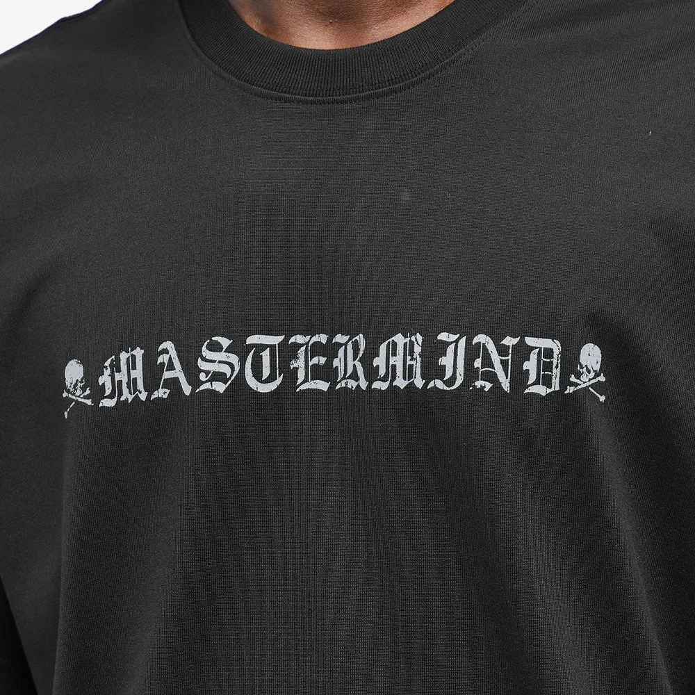 Mastermind Japan Rubbed Logo Tee Black