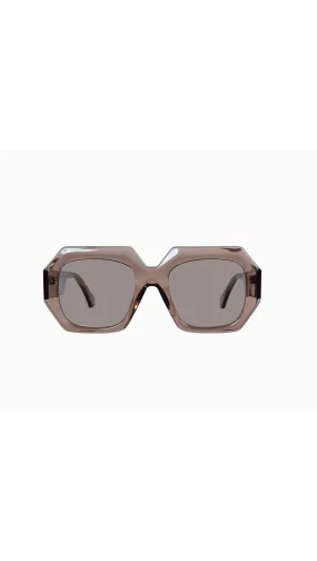 Monolith - Transparent Mocha w. Gold Metal Trim / Light Brown Lens