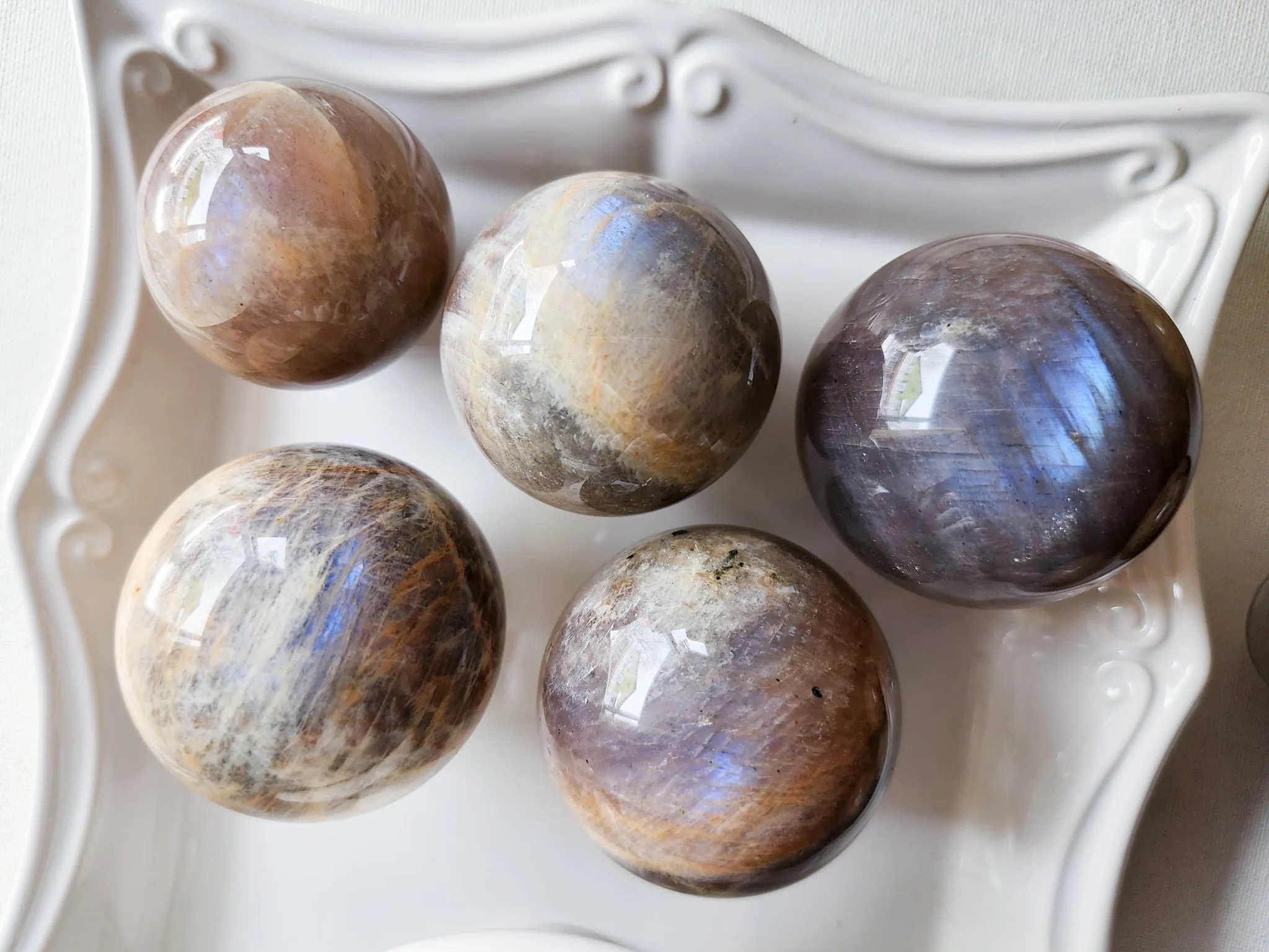 Moonstone & Sunstone Mix Sphere