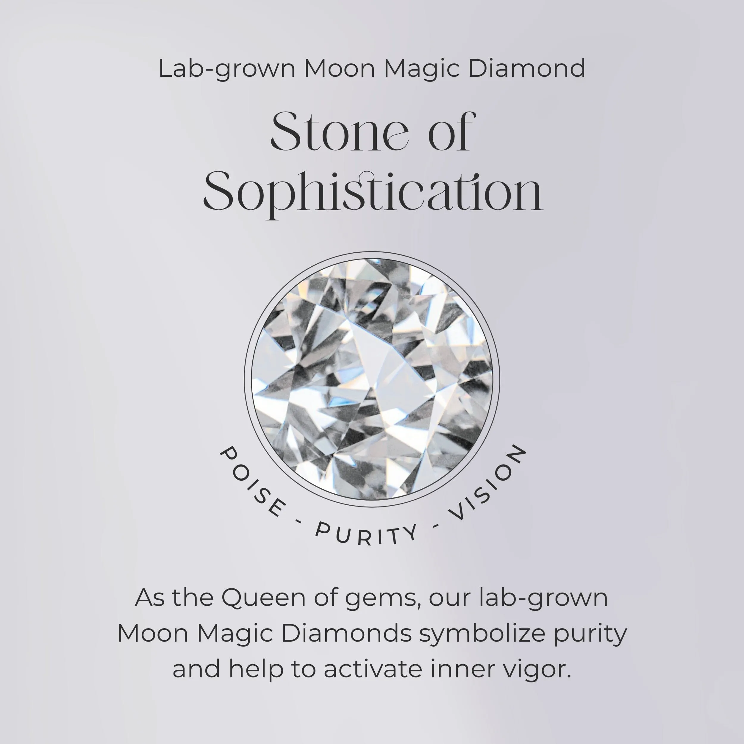 Moonstone Lab Diamond Necklace - Libra Zodiac Constellation