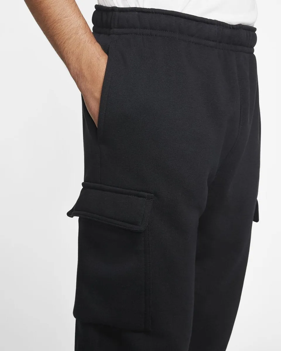 NIKE MEN'S SPORTSWEAR CLUB BLACK TRACKPANTS