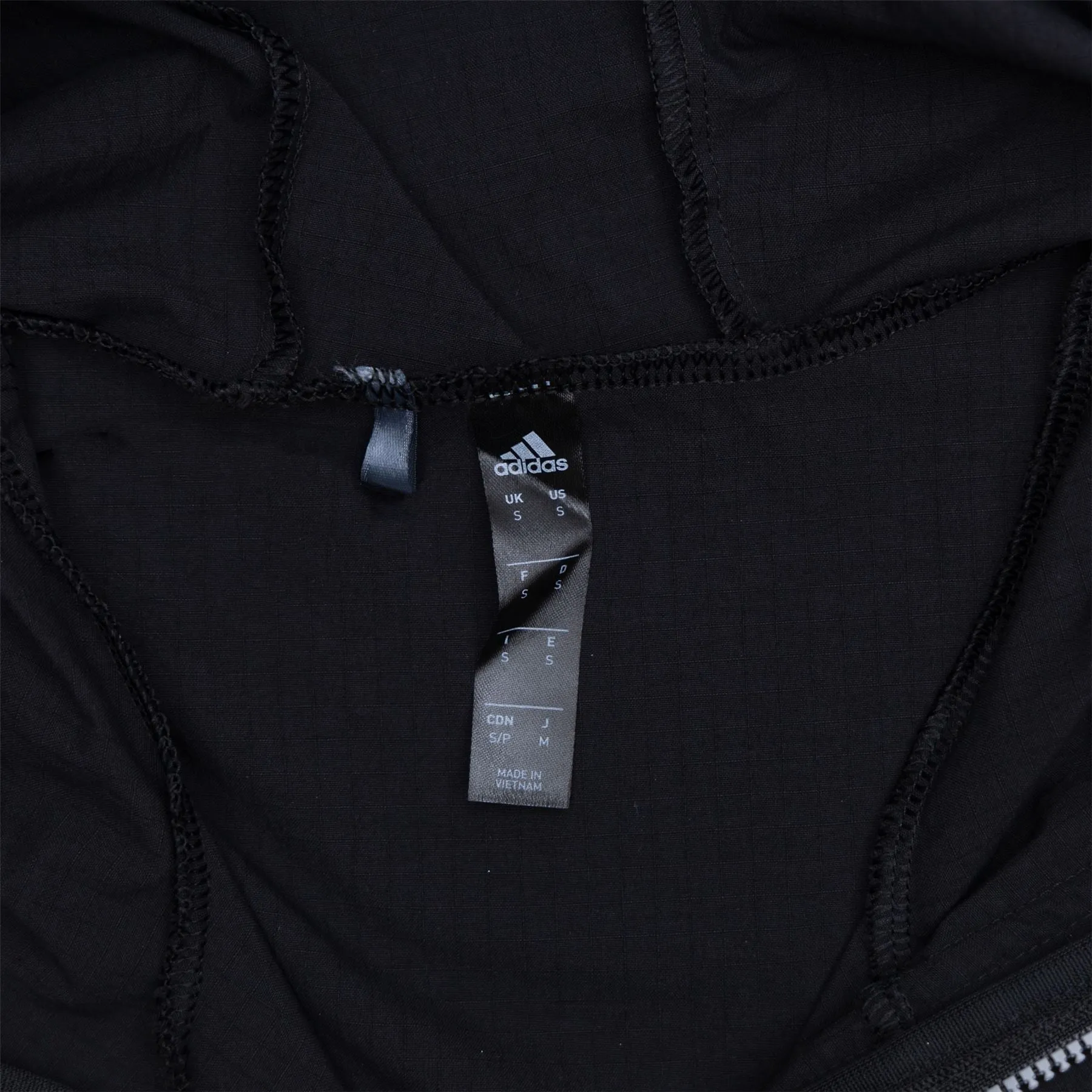 No Members x adidas Ripstop Quarter Zip Pullover Hoodie Black - SS23