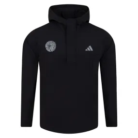 No Members x adidas Ripstop Quarter Zip Pullover Hoodie Black - SS23