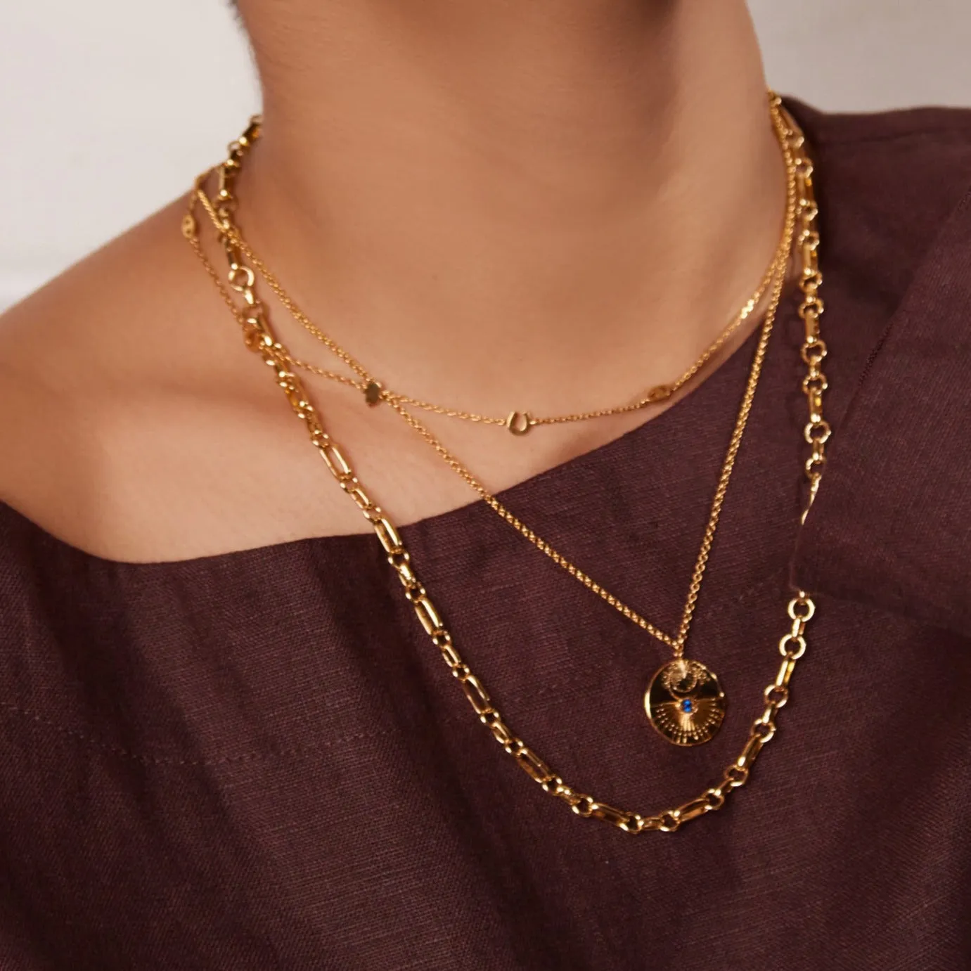 Open Link Chain Necklace